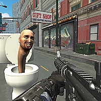 Dead Aim: Skibidi Toilets Attack Game Cover