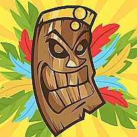 Scary Tiki Mask Memory Game Cover