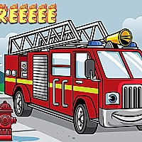 Fire Truck Jigsaw Game Cover