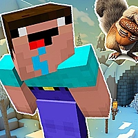Noob Parkour : Snow Age Game Cover