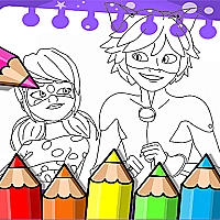 Miraculous Ladybug Coloring Book Game Cover