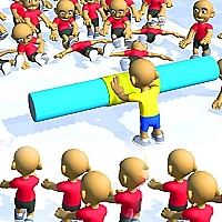 Push the Crazy Crowd : Stickman Clash 3D Game Cover