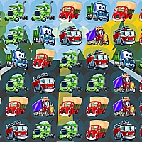 Cartoon Trucks Match 3 Game Cover