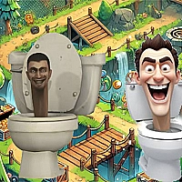 Skibidi Toilet Cross The Road Game Cover