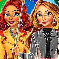 Super Girls My Rainy Day Outfits Game Cover