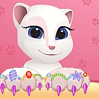 Talking Tom  Angela Great Manicure	 Game Cover