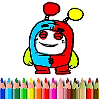 BTS OddBods Coloring Book cover