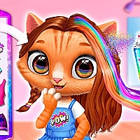 Kitty Animal Hair Salon Game Cover
