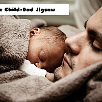 Cute Child-Dad Jigsaw Game Cover