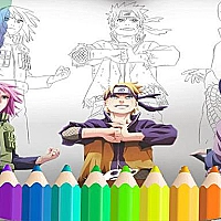 Naruto Shippuden Coloring Book: draw Book Ninja Game Cover