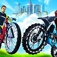 City Bike Racing Champion Game Cover