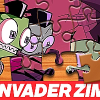 Invader Zim Enter the Florpus Jigsaw Puzzle Game Cover
