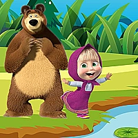 Masha and the Bear Jigsaw Puzzles Game Cover