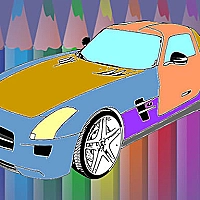 Muscle Cars Coloring Game Cover