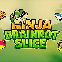 Ninja brainrot Slice Game Cover