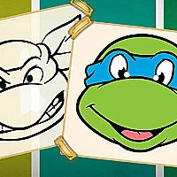 Ninja Turtles Coloring Book Game Cover