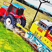 Tractor Towing Train 2022 3D Game Cover