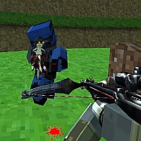 Pixel Paintball Ruins Fun Game Cover