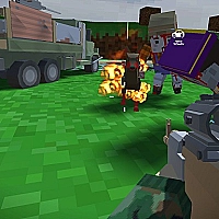 Blocky Zombie And Vehicle Shooting Game Cover