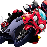 Cartoon Motorcycles Puzzle Game Cover