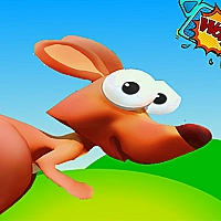 New game kangaroo jumping and running Game Cover