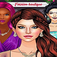 Glam Girl Fashion Shopping - Makeup and Dress-up Game Cover