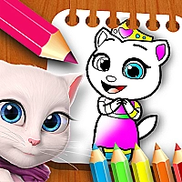 My Angela Talking Coloring Book Game Cover