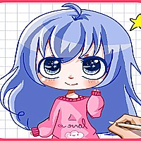 coloring book anime girls and boys - Play Game Cover