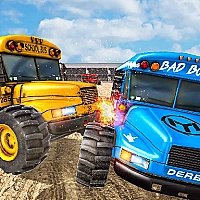 School Bus Demolition Derby Game Cover