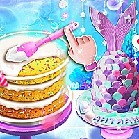 Unicorn Chef Mermaid Cake Game Cover