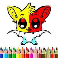Cute Bat Coloring Book Game Cover