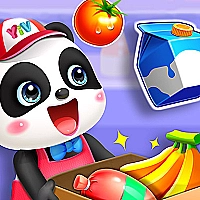 Cute Panda Supermarket Game Cover