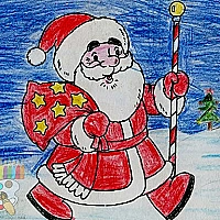 Santa Claus Coloring Game Cover