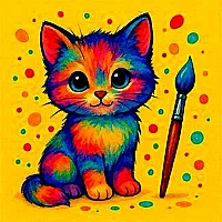 BTS Cute Kitty Coloring Game Cover
