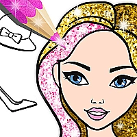 Fashion Coloring Book Glitter Game Cover