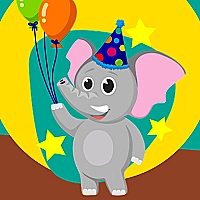 Funny Elephant Style Jigsaw Game Cover
