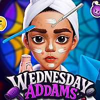 Wednesday Addams Beauty Salon Game Cover