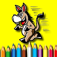 BTS Donkey Coloring Book Game Cover