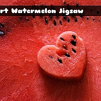 Heart Watermelon Jigsaw Game Cover