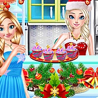 Sister Princess Christmas Cupcake Maker Game Cover
