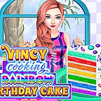 VINCY COOKING RAINBOW BIRTHDAY CAKE Game Cover