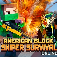 American Block Sniper Survival Online Game Cover