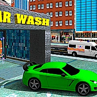 Sports Car Wash Gas Station Game Cover