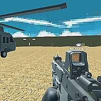 Blocky Combat Swat Vehicle Desert Game Cover