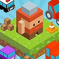 Blocky Fun Roads Game Cover