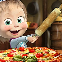 Masha And The Bear Pizzeria Game Cover