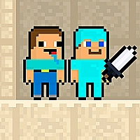 Noob vs Pro Sand island Game Cover