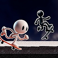 Black and White Stickman Game Cover