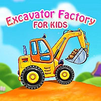 Excavator Factory For Kids Game Cover