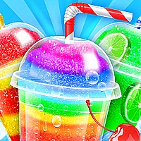 Rainbow Frozen Slushy Truck Game Cover